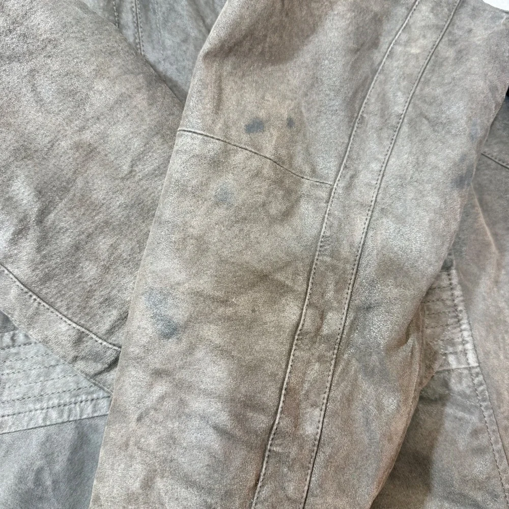 St Johns Bay Outfitters‎ Mens Genuine Leather Field Jacket Brown Large